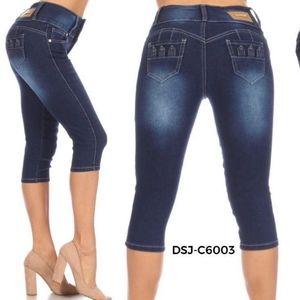 Colombian Design Push Up Levanta Cola Sexy Capri.